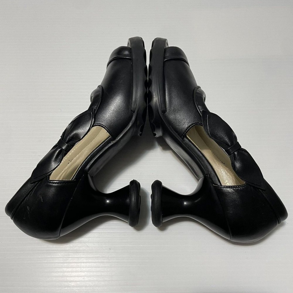 John Fluevog Mini Bebe Open-Toe Pumps Black Chunky Women’s Shoes Sz 10 - Picture 14 of 16